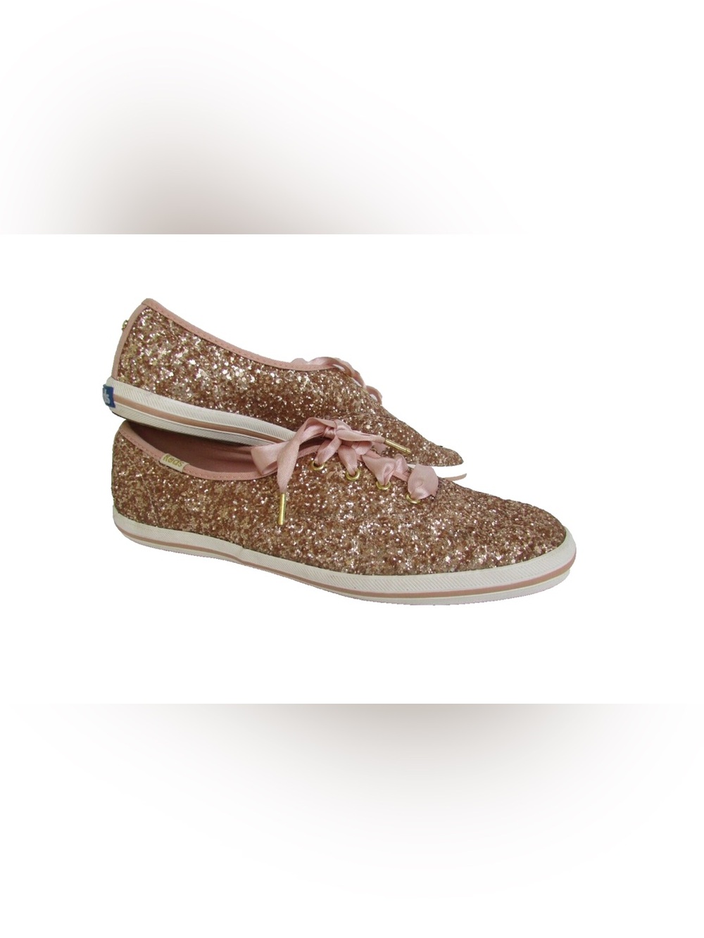 Keds x kate spade new york Champion Glitter Sneakers in colour rose gold size 7